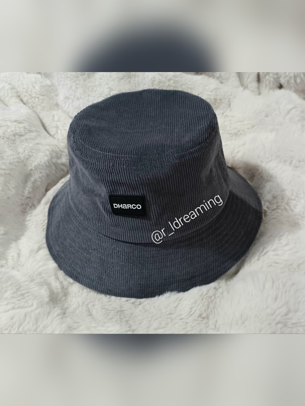 NWOT DHaRCO Corduroy Bucket Hat in Storm